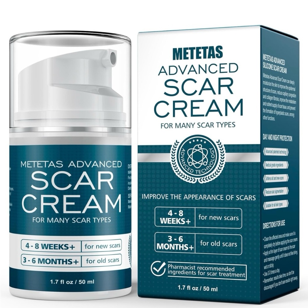 new Advanced Scar Cream & hair brush